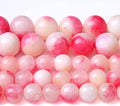 90PCS 8MM Pink Tourmaline Jade 2 Strands Stone Beads for Jewelry Making DIY Bracelet Necklace