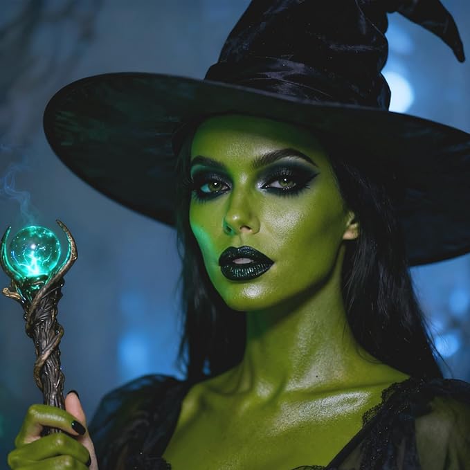 MEICOLY Light Green Face Body Paint Stick(1.06 Oz),Elphaba Green Face Paint,Disgust Goblin Witch Face Makeup,Hunting Camo Gamora,Christmas Makeup Stocking Stuffers,Ogre Green