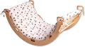 Climbing Arch | Montessori Rocker Arch | Arch with Cosy Pillow | Wooden Climbing Arch with Cushion | Wooden Climbing Arch and Rocker | Indoor Playground Cosy Cushion Rocker (Star)
