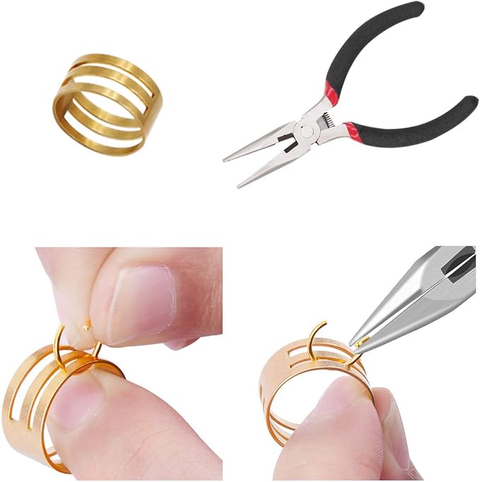 EuTengHao 1314pcs Open Jump Rings and Lobster Clasps Jewelry Repair Tools Making Supplies Kit & Jewelry Finding Kit for Necklace Repair with DIY Making Accessories (Gold and Silver)