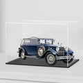 SVENJBB Acrylic Display Case, 13x6.7x6.3 Inch Cube, Clear Acrylic Boxes with Matte Black Base for 1:18 Scale Diecast Model Car
