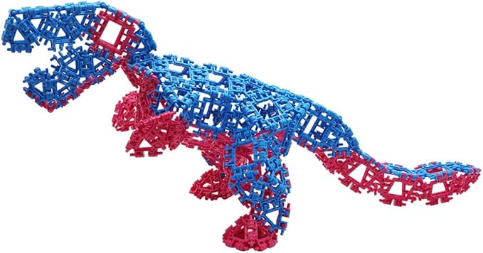 That Hinge Toy 150 Piece Orange + Blue Set, Dinosaur + More STEM Construction Toy Building Set