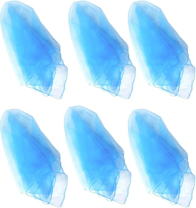 Hoerev Pack of 6 Dancing Juggling Scarves for Decoration Colors Scarves,Size 24"x24",60cmx60cm (Lightblue)