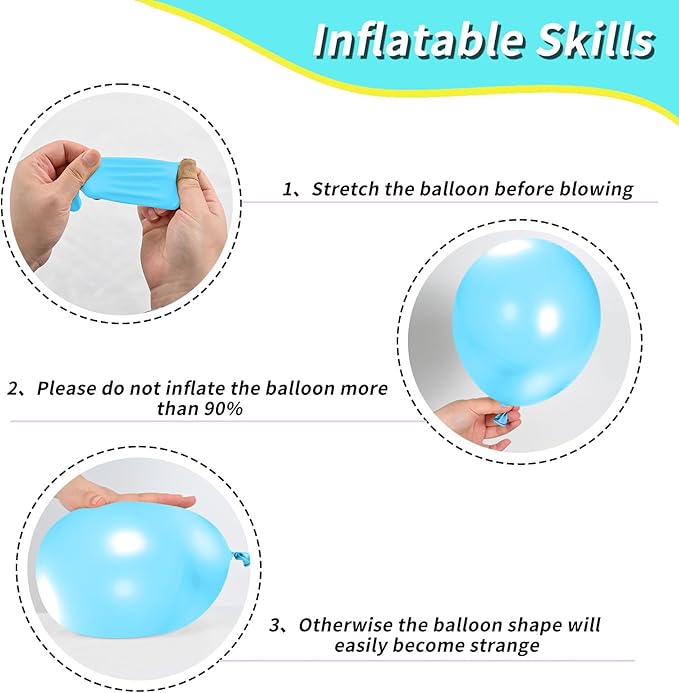 Teal and Yellow Balloons,Party Decorations,Clear Balloon Yellow Blue Teal Clear Balloon for Boy Girls Birthday Baby Shower Party Supplies
