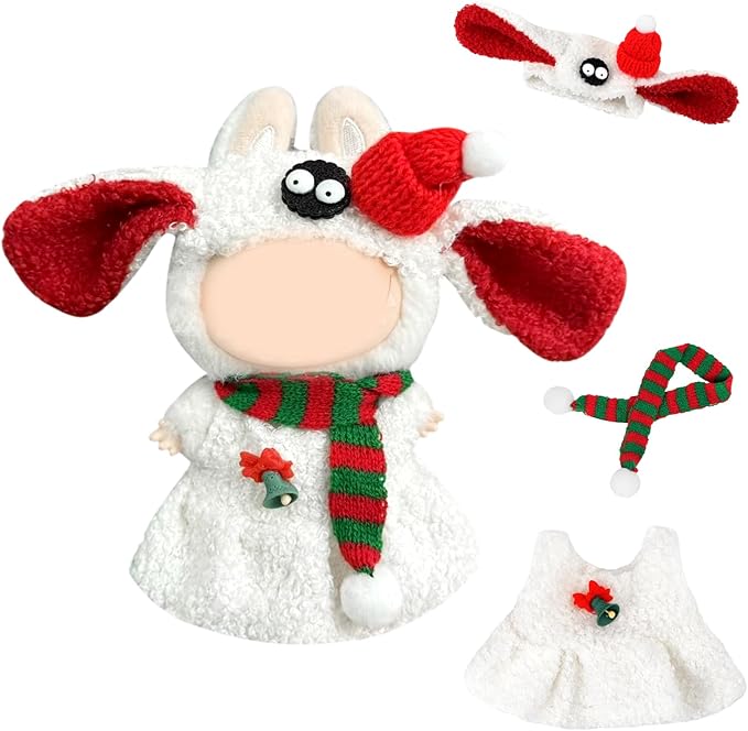 Doll Clothes 17cm/15cm Outfit Set Party Clothes High-End Fashion Outfits Suitable Accessories Christmas Cloak Halloween Premium Clothing 5.91-6.7 inch (No Doll) (LBB-261)