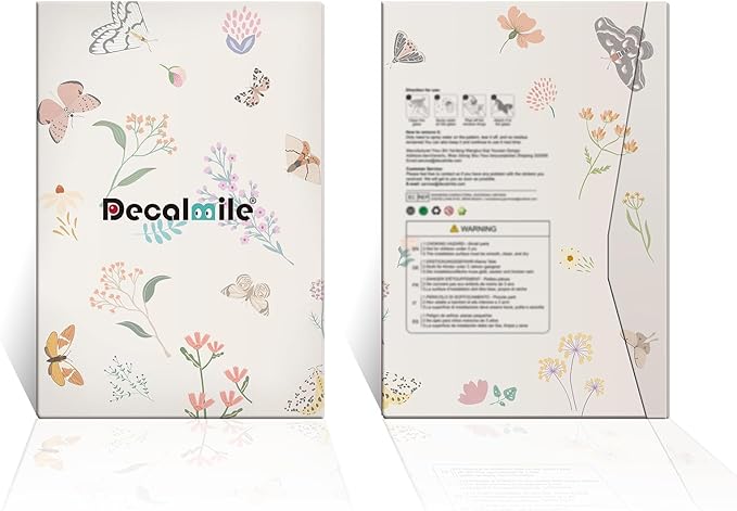 decalmile Under The Sea Mermaid Double Sided Window Clings Ocean Animal Whale Turtle Jellyfish Anti-Collision Glass Doors Window Stickers Decals