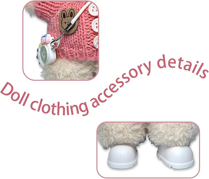 17cm Doll Clothes Set Fashion Doll Clohtes with Accessories of Doll Clothing Suitable for Various Outfits of Dolls (Style N)