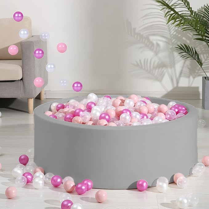 Ball Pit Balls Plastic Balls for Ball Pit Phathalate Free BPA Free Plastic Balls 100pcs 2.2" Set for Toddlers for Play Tent Tunnel