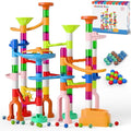 Marble Run, 135pcs Marble Maze Game Construction Building Toys for Kids, Marble Track Race Set STEM Learning Toys Gift for Boys Girls 3 4 5 6 7 8 9 10+