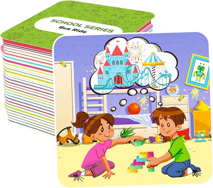 QUOKKA Sequence Speech Therapy Toys for Toddlers 3-4 - Autism Learning Materials for Kids 5-7 - Create a Story Cards Sentence Building - ABA Therapy Social Skills - Storytelling Picture Game