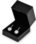 Oirlv Black Velvet Earring Gift Box- Wedding Anniversary or Engagement Earrings Jewelry Presentation Case