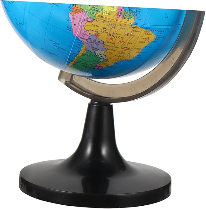 BESPORTBLE 1Pc Educational World Globe with Stand Desktop Geography Globe for Boy Girl Adults Stylish Tabletop Display for Home Office Homeowners