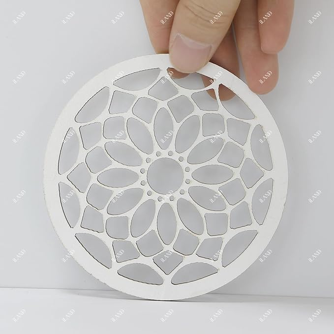 iLAND 1/12 Scale Accessories of Dollhouse Windows, Wooden DIY Dollhouse Building Supplies, Complete Miniature Windows Kit w/Wooden Frame & Grid Pattern PVC Film