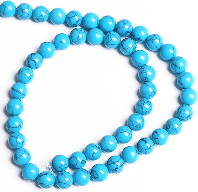 4MM 86PCS Blue Turquoise Spacer Loose Beads for Jewelry Making DIY Bracelet Necklace