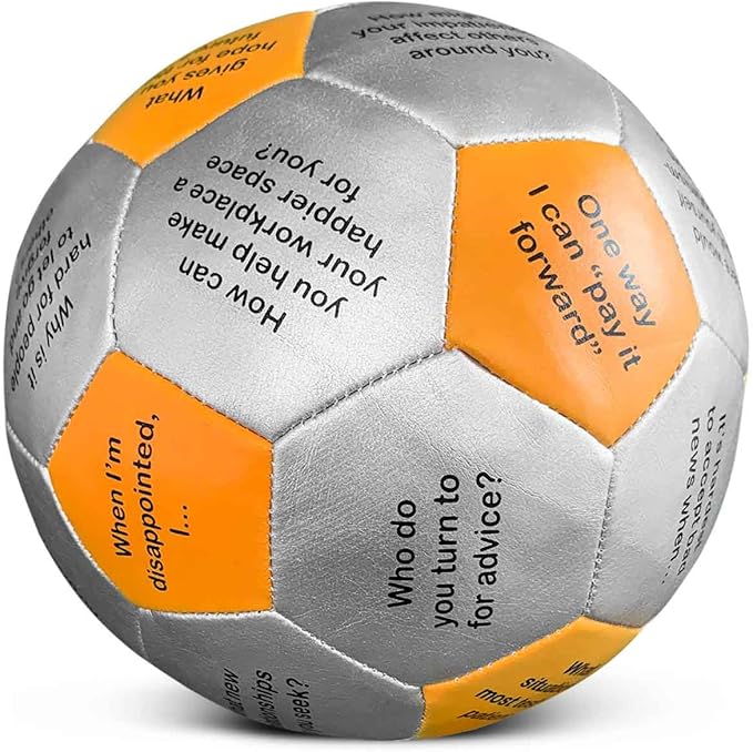 Trainers Warehouse 6" Thumball Collection, 32 Prompts for Conversation, Team Building, Relationship and Training