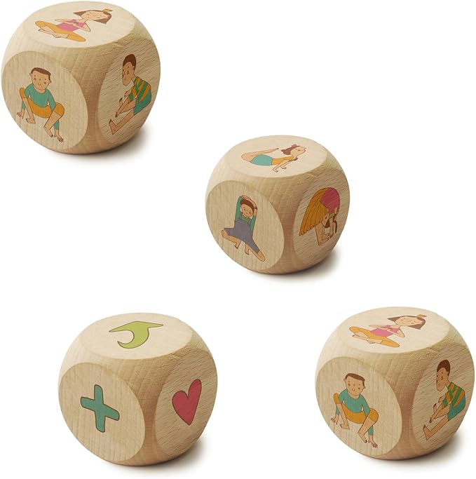 Yogi Dice Educational Yoga Dice Game for Kids, Fun Yoga Exercise Dice for Solo or Group Play