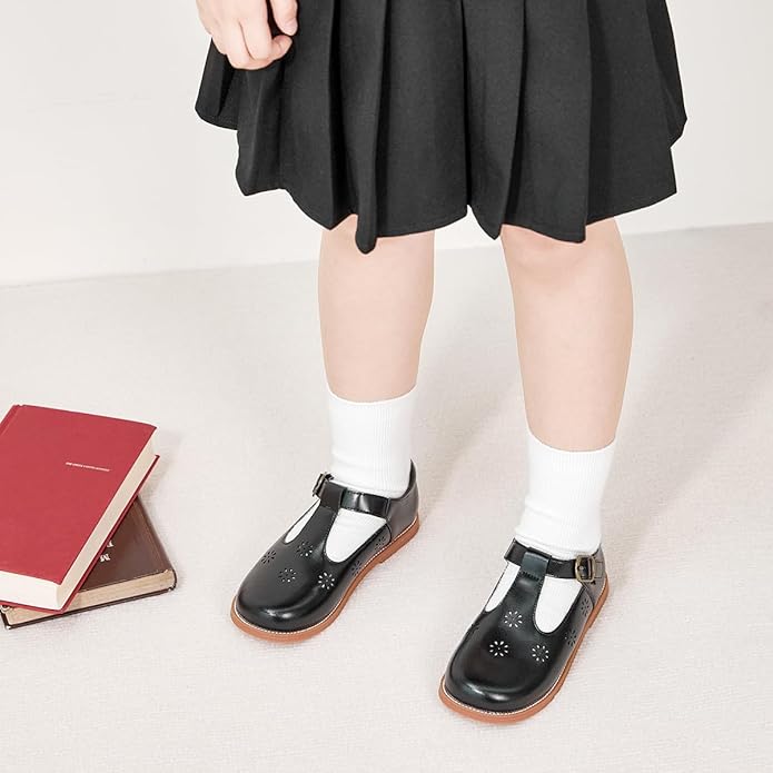 Felix & Flora Toddler Little Girl Mary Jane Dress Shoes - Ballet Flats for Girl Party School Shoes