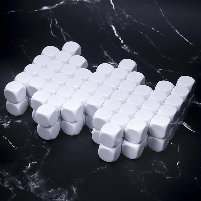 22MM Rounded Blank Six Sided Dice Lianshi Teaching Created Sesources Game Teaching Plastic Cubes Four Colors Choosable