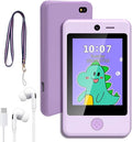 PTHTECHUS® Kids Phone Toy for Boys Girls, 3.8 "Touch Screen Toddler Smartphone with Fun Cameras 16 Games MP3 Music Player Audio Recorder Pedometer Torch Alarm Clock Children Phone for Ages 4-14