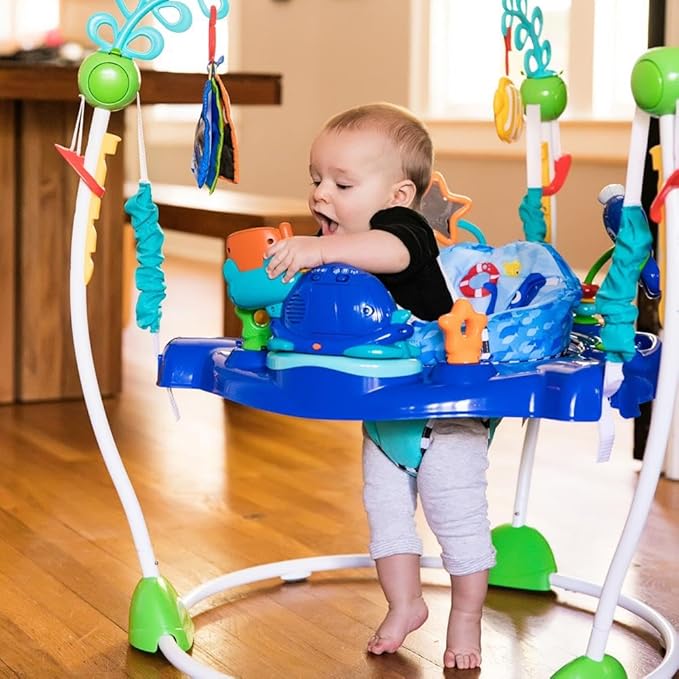 Baby Einstein Neptune's Ocean Discovery Activity Jumper, Ages 6 months +, Max weight 25 lbs., Unisex