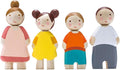Tender Leaf Toys - The Leaf Family - 4 Pcs Wooden Family Mini Dolls Playset for Children, Kids Miniature Pretend Play Dollhouse Figures, Includes Parents, Sibling - Age 3+