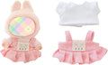 Clothes for Dolls Accessories (No Doll), Kawaii Shirt Skirt Outfit Set 2 Pieces for 15cm 17cm Doll Suit, Stylish Dress Up Doll Clothing Set Replacement Pink