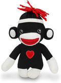 Plushland Adorable Sock Monkey, The Original Traditional Hand Knitted Stuffed Animal Toy Gift-for Teens, Girls and Boys Baby Doll Present Puppet 6 Inches