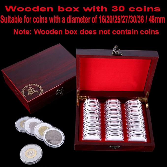 WANLIAN Wooden military challenge coin,universal commemorative collection box,silver dollar wooden box,storage box, plastic storage box and cardboard flip poker chip sports coin.