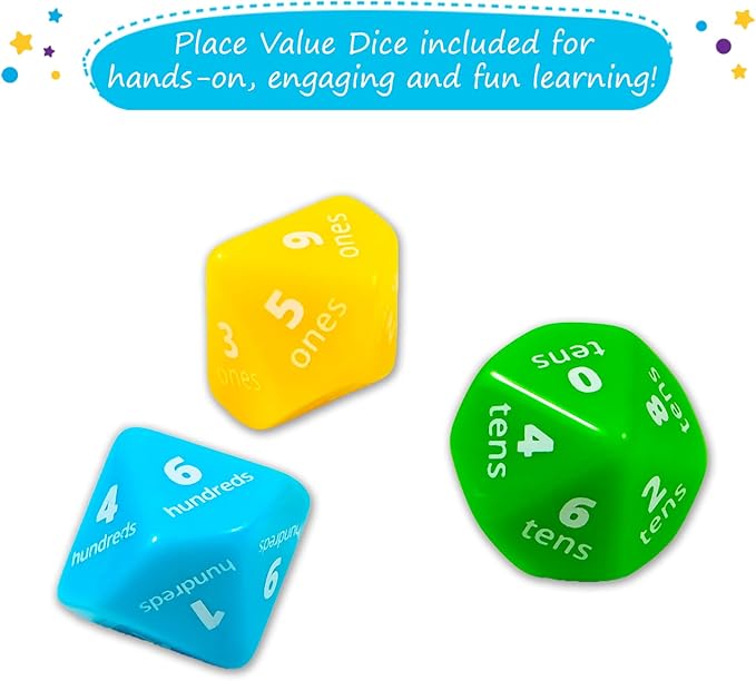 Simply magic 140+1 PCS Colorful Base Ten Blocks & Activities Set - Base Ten Blocks Classroom Set, Base 10 Math Manipulatives, Place Value Blocks Mat, Ones Tens Hundreds Blocks, Math Counters Cubes