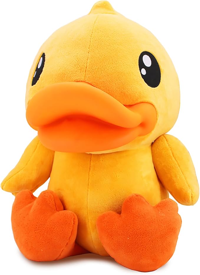 BDUCK+ Plush Toy Baby Doll Stuffed Animal 22 Inches, 56 cm [Skin-Friendly & Comfortable] Unique 3D Duckbill Design, Plush Kids Toys Gift for Boys and Girls of All Ages