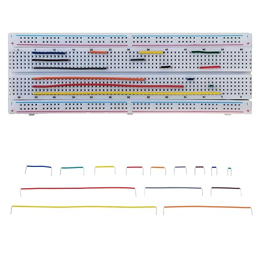 840 Pcs Breadboard Jumper Wires Kit, 14 Lengths Solderless Flexible Connecting Cables, Pre-Stripped & Pre-Formed Right Angles, for Arduino, DIY Electronic Projects, PCB Circuit Boards