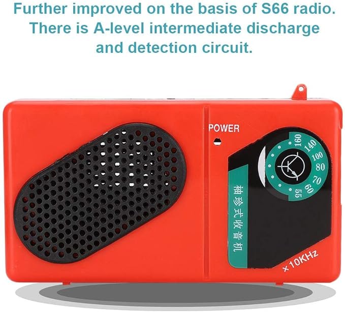AM Radio Electronic DIY Kit, 3V 6 Tube S66E Radio Classic Circuit 535-1620khz Electronic Components with 5mm Headphone Jack for Soldering Learning Teaching