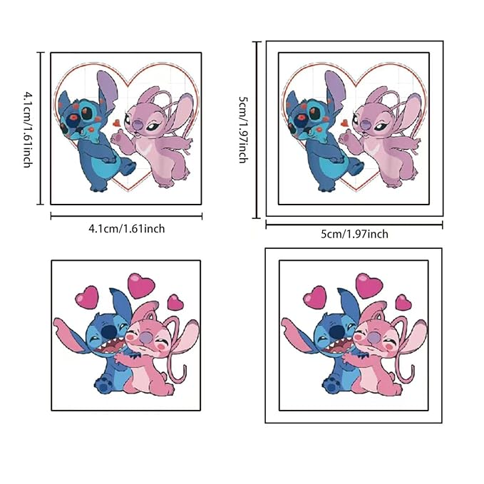 20 Sheets Stitch Temporary Tattoos Birthday Themed Party Supplies Decoration Favors Cartoon Cute Sticker for Kids Boys Home Activity Class Prizes Carnival Christmas Rewards