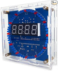 YYSOLDER soldering practice kit Digital tube electronic clock Rotating LED running light Light control Temperature control Multi-function clock Learning soldering kit