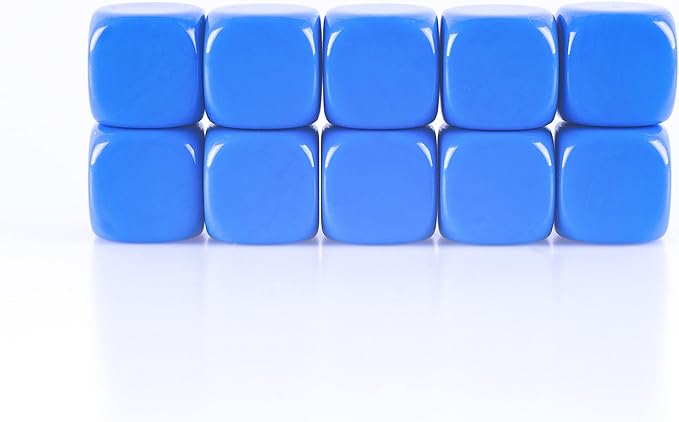 22MM Rounded Blank Six Sided Dice Lianshi Teaching Created Sesources Game Teaching Plastic Cubes Four Colors Choosable