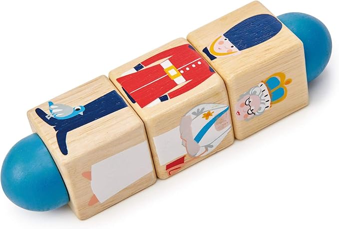Tender Leaf Toys - Educational Twisting Toy - My First Baby Wooden Puzzle Game - Early Learning to Develop Strategic Thinking and Fine Motor Skills for Children 18M+ (London Twister)