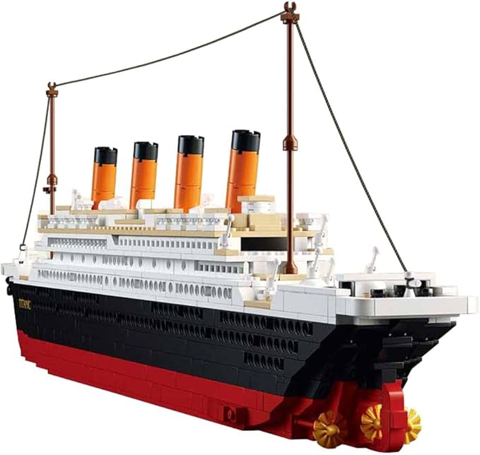 SuSenGo Building Bricks for Titanic 1021 Pieces Block Model Kit