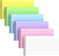 300 Count Index Cards 3x5 Inch Colored - 180gsm Heavyweight Flash Card (50 Sheets Each), Durable & Portable Note Taking for Students, Teachers, Study Flashcards for School Office Home