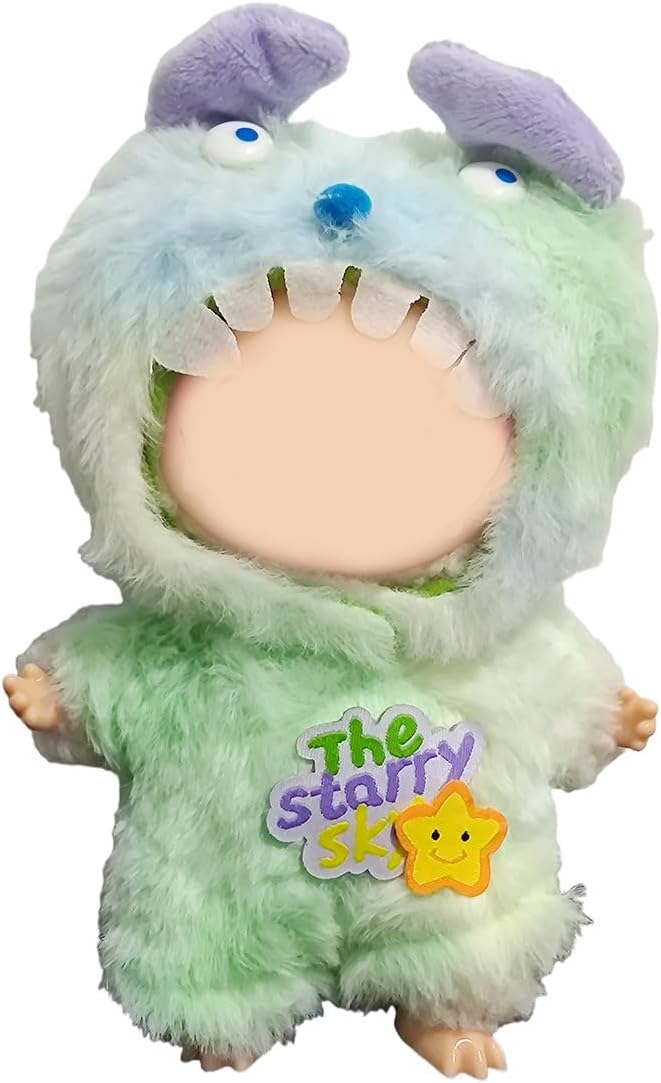 Clothes for 17cm Accessories Suit Cute Clothes for Doll Dress up Animal Carton Style Outfits (NO Doll)(Monster)