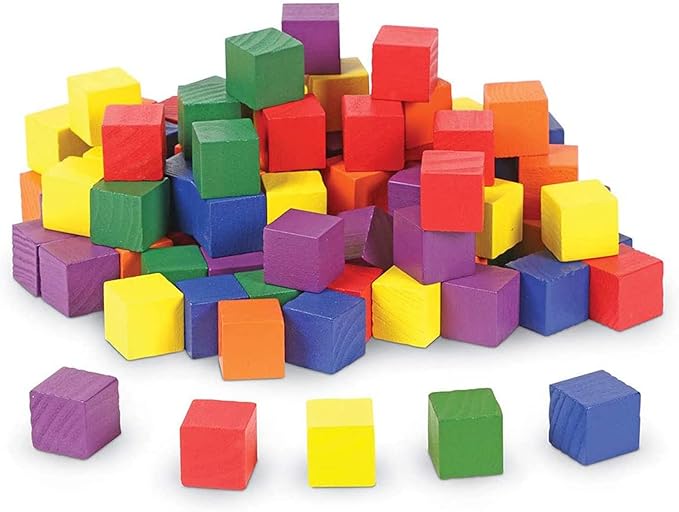 Wood Blocks for Crafts, Unfinished Wood Cubes, 1cm Natural Wooden Blocks, Pack of 300 Small Wood Square Blocks, Wooden Cubes for Arts and Crafts and DIY Projects
