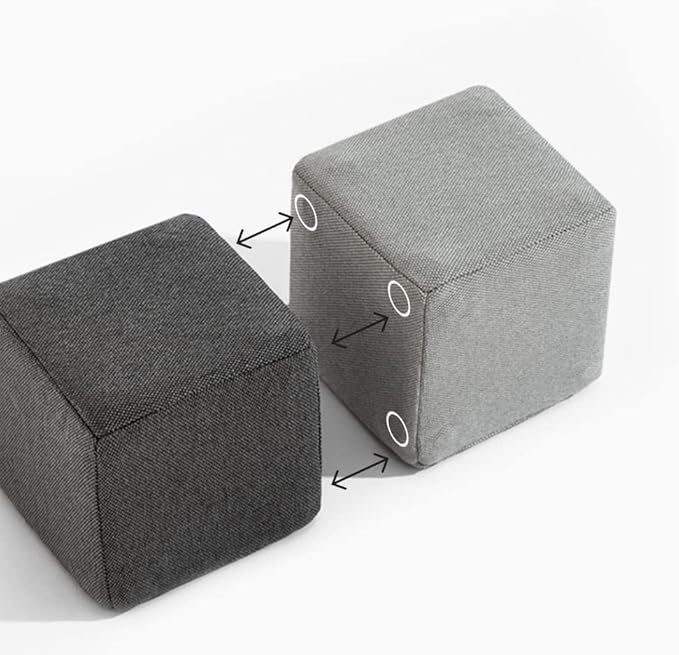 Freshly Picked MagnetBlox Magnetic Construction Blocks for Kids, Standard Set, Blue Gray