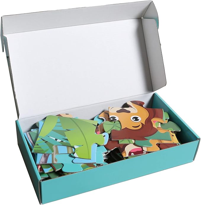 Animals Floor Puzzle for Kids 3-5: 48 Large Pieces for Children Ages 4-8 - Learning & Eductional Jigsaw Puzzle for Toddler's Gift & Family Activities
