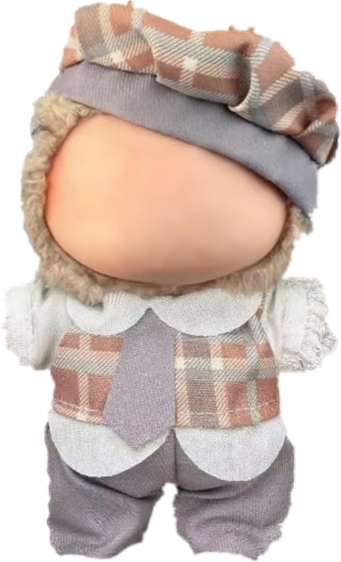 Doll Clothes for 17cm Figures, Gentleman's Suit Set with Hat & Bow Tie
