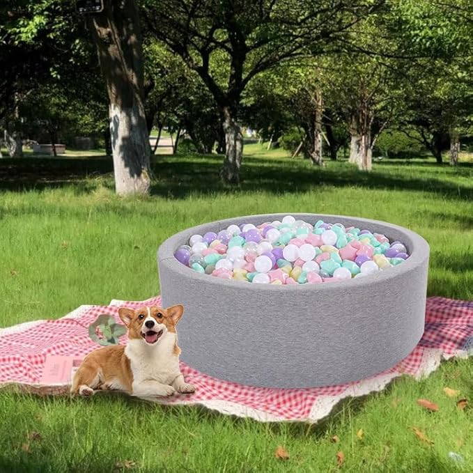 Ball Pit Balls Pack of 100 200 500 - Star and Round Set BPA Free Phthalate Free Non-Toxic Crush Proof Play Balls Soft Plastic Balls for Toddlers Baby Kids Birthday Pool Tent Party
