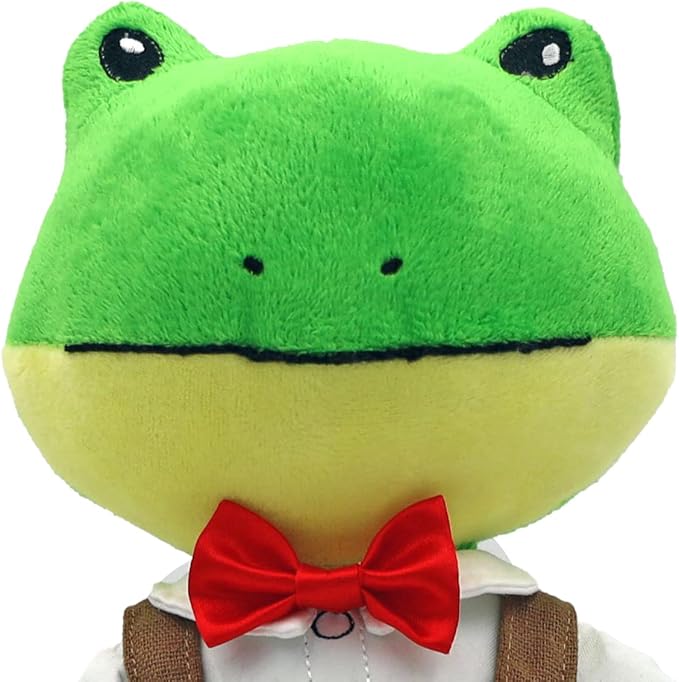 Playtime by Eimmie Soft Baby Doll Freddy The Frog - 14" Plush Rag Doll with Embroidered Features for Girls, Boys, Toddlers & Infants - Educational Stuffed Animal for Imaginative Play