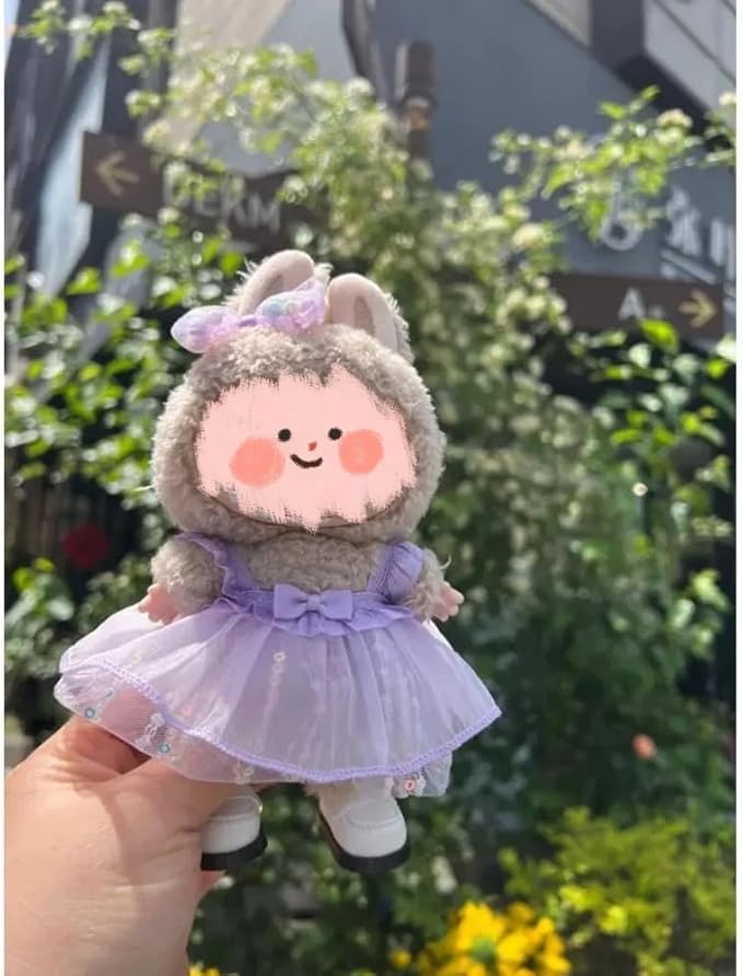 Luxury Chic Doll Clothes Set with Elegant Dress, Shirt, Bow & Necklace - Premium Outfit for Dress Up, Collecting & Gift Giving - Perfect for Kids, Doll Collectors & 18 Dolls (9)