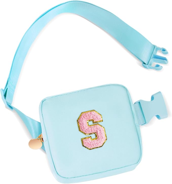 Gifts for Girls Teens Kids - Mini Belt Bag Crossbody Bag - Birthday Gifts for Daughter Sister Her,Teen Girl Essentials,Travel Essentials,Cute Teen Trendy Stuff - Blue,S