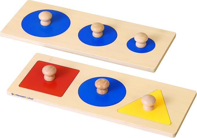 Montessori Outlet Multiple Shape Puzzles for 0-3 Years Montessori Education at School and Home