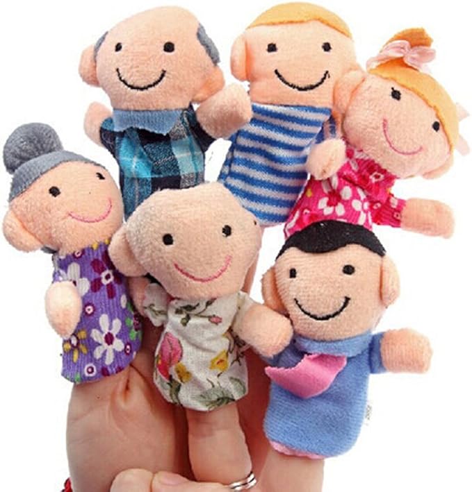 Finger Puppet Set | The Original Storytime Learning Aid | 16 Pack | Puppets for Teachers | Parents | Students & Children - Storytelling Reading Prop