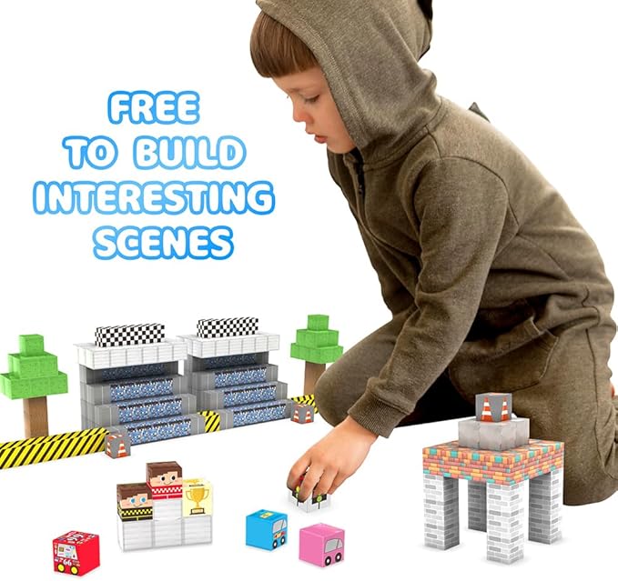 Magnetic Blocks, 180PCS Magnetic Building Cubes Kids Toys, Upgraded STEM Sensory Toys for Kids Ages 3+, Christmas Birthday Gifts for Boys & Girls